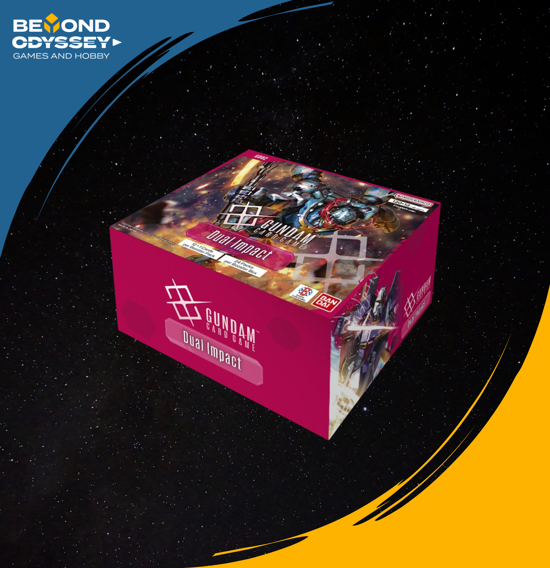 WAVE 2 - NOV) Gundam Card Game Booster Display Dual Impact